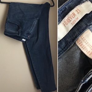 Medium Dark Wash Skinny Jeans (stretch fit)